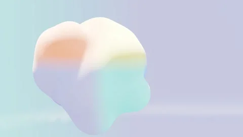 Surreal 3D Gradient Animation 'Become' – Dreamy and Abstract Pink Aesthetic Stock Footage 277005536