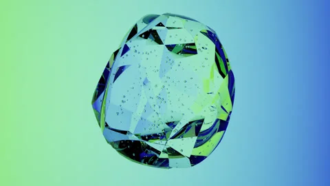 Surreal Abstract Liquid Drop with Glass Like Transparency Internal Bubble Stock Footage 337303986