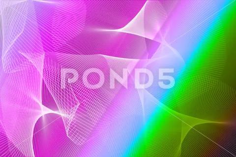 Surreal Abstract Wallpaper With Bright Flowing Light Effects PSD Template