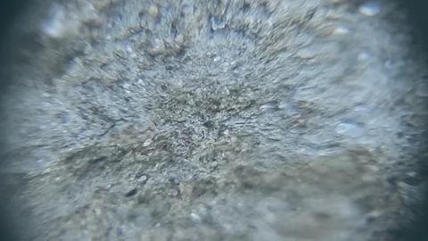 Surreal Adjusting Microscope View of Rock Vídeo Stock 127502422