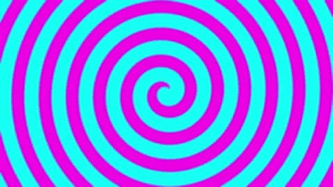 Surreal black and white psychedelic spiral animation Stock Footage 180185224