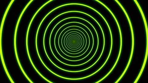 Surreal black and white psychedelic tunnel animation Stock Footage 183459530