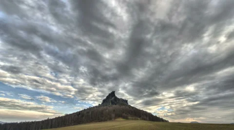 Surreal cloud and mountain time lapse 11310 Stock Footage 35722304