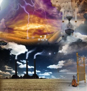 Surreal composition Stock Illustration