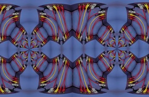 Surreal computer network Stock Illustration