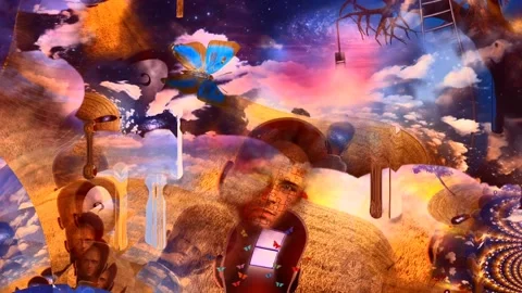 Surreal dream art Stock Footage 152521328