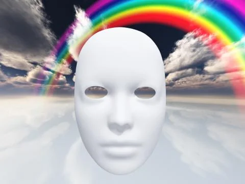 Surreal face Stock Illustration