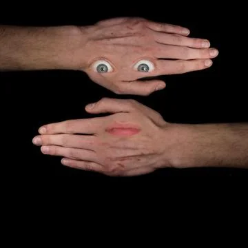 Surreal face Stock Photos