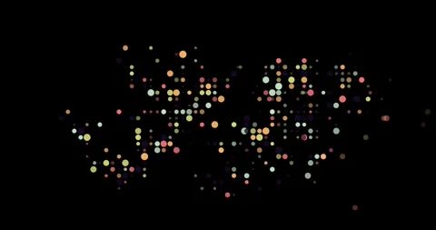 Surreal Flying Dots Build Generative Pos... | Stock Video | Pond5