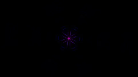 Surreal futuristic visual pattern with hypnotic, flashing elements for VJ Stock Footage 241251388