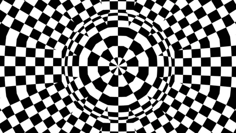 Surreal hypnotic motion background, psychedelic trendy unreal illusory delusion Stock Footage 150952088