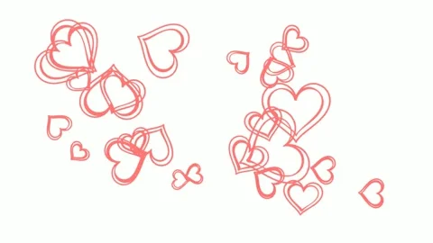 Surreal-hypnotic-stock-video-red-hearts-loop.-20250524-002033 Video stock 310025199