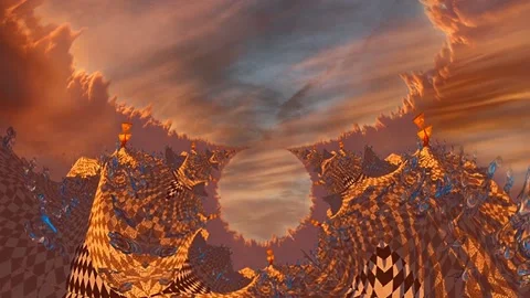 Surreal landscape Stock Footage 139572989