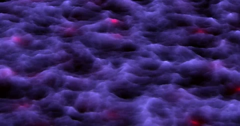 Surreal Landscape Loop Abstract Purple Fog Motion Stock Footage 316605903