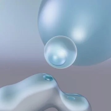 Surreal Liquid Bubble Stock Illustration