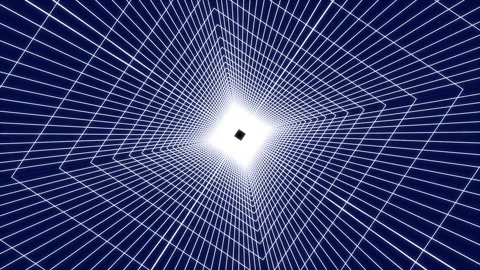 Surreal psychedelic moving tunnel animation Stock Footage 201236841