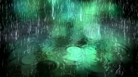 Surreal rain animation Stock Footage 22190018