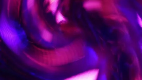 Surreal rotation of lights through a prism. Viva Magenta, Neon blue and purple Stock Photos