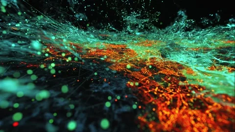 Surreal Scene of Fragments Stock Footage 308244556