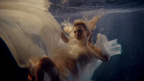 Surreal shooting underwater. Stock-Footage 102952575