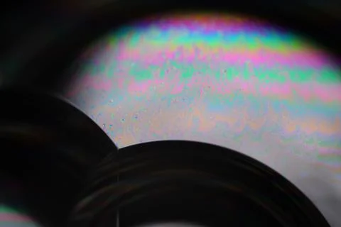 Surreal silver forms on black background, liquid perfect forms Stock Photos