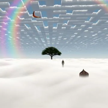 Surreal sky Stock Illustration