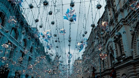 Surreal street lanterns 動画素材 111074238