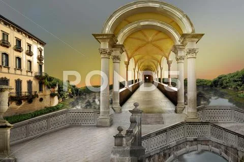 Surreal tunnel Stock Photos