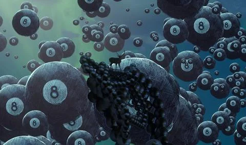 Surrealism. Dreamlike abstract imaginary image. Lonely human. 스톡 일러스트