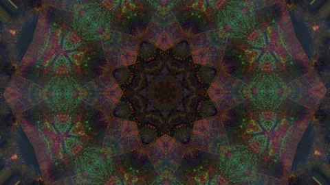 Surrealistic Illusionary Pattern Trip. Shining endless pattern. Stock Footage 208041266