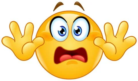 Surrender emoticon Stock Illustration