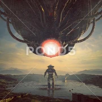 Surrender to the machine Stock Illustration