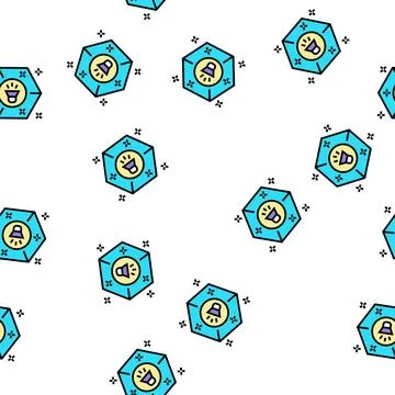 Surround sound vector seamless pattern Stock Illustration