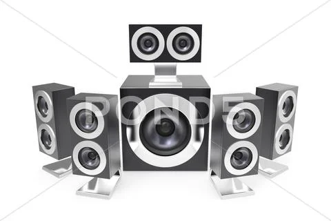 Surround speakers Stock Illustration