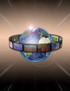 Surrounded earth Stock Illustration