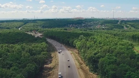 Surrounding area of Samara arena, stadium under construction, for World cup Stock-Footage 77368278