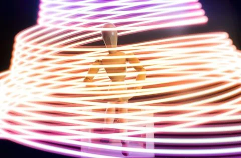 SURROUNDING BY LIGHT  Stock Photos