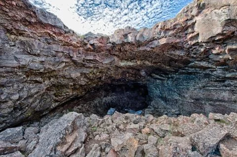 Surtshellir Lava Caves Stock Photos