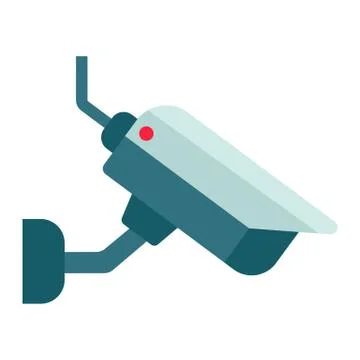 Surveilance camera flat icon, security and cctv Иллюстрация