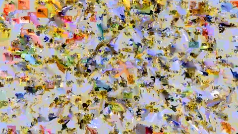 Surveillance and security. Superimposing detection grids on moving people. Stock Footage 320937724