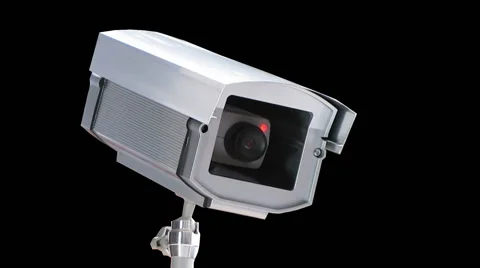 Surveillance camera with blinking red Stock Video Pond5