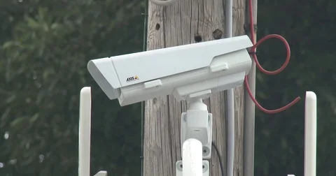 Surveillance Camera - Close Up Stock Footage 76922196