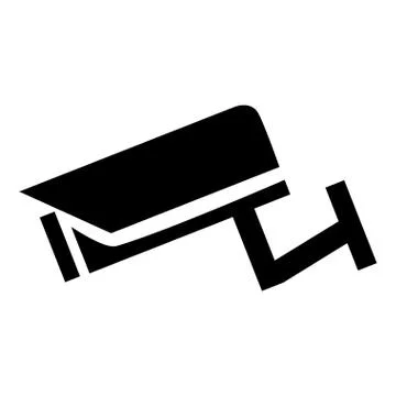 Surveillance camera icon Illustrazione stock