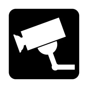 Surveillance camera icon. Stock Illustration