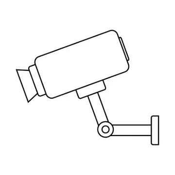 Surveillance camera icon. Stock Illustration