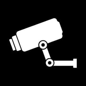 Surveillance camera icon. Stock Illustration