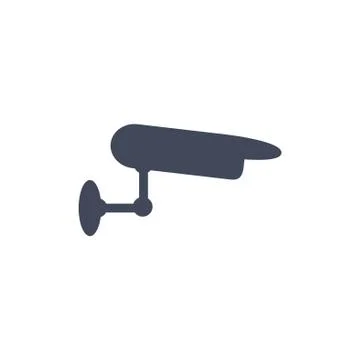 Surveillance Camera Icon Vector flat design style Illustrazione stock