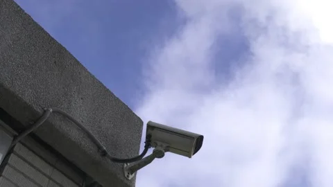 The Surveillance camera installed indoors or outdoors. Video stock 167949587