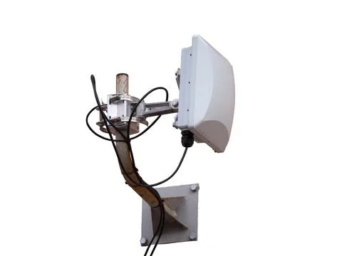 Surveillance camera isolated on a white background Foto stock