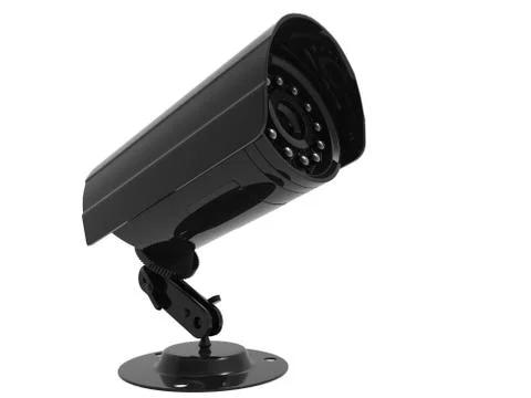 Surveillance camera looking up Stock Illustration